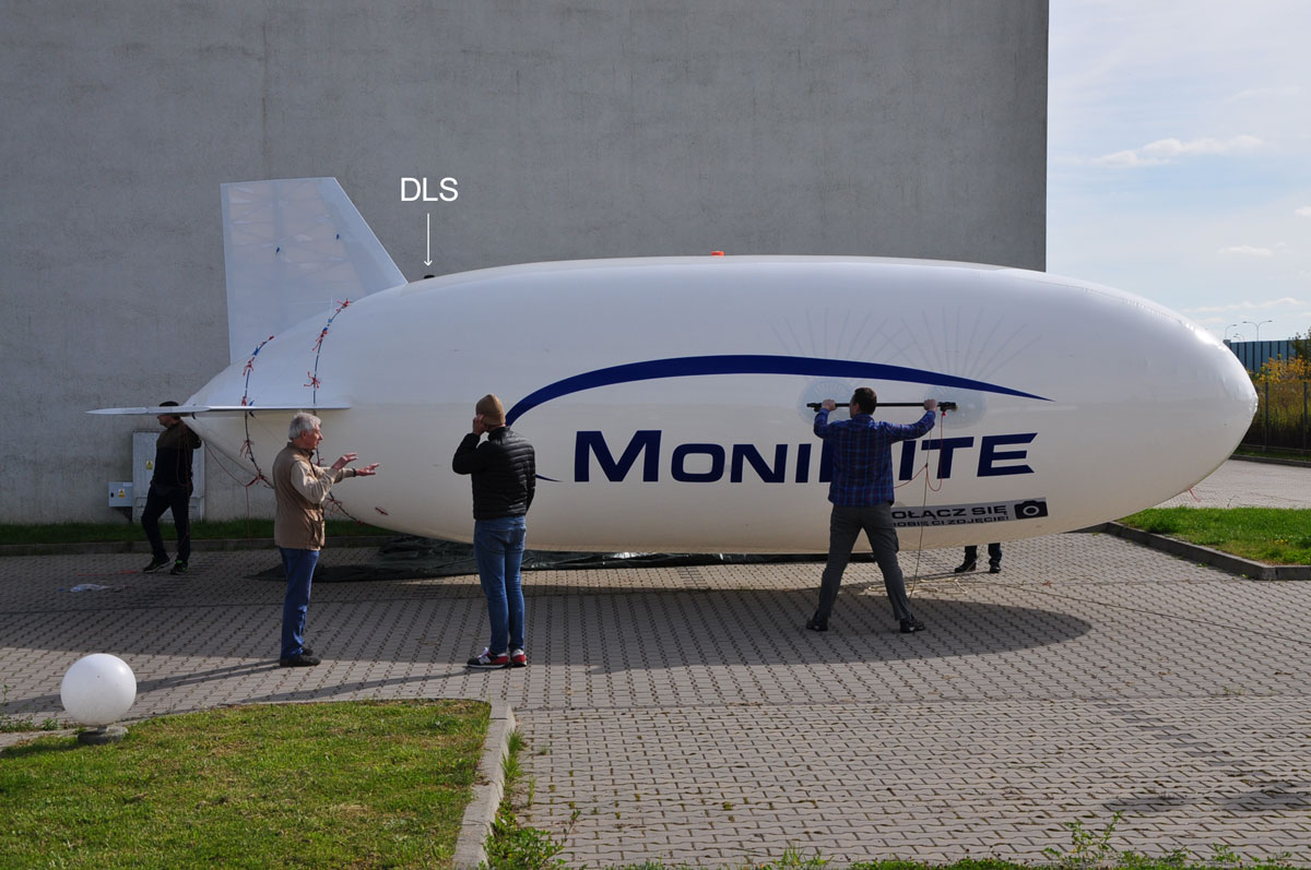 Testy systemu obrazowania wielospektralnego na aerostacie helowym MoniKite, KEZO Jabłonna, 28.09.2021 | GEOSYSTEMS Polska