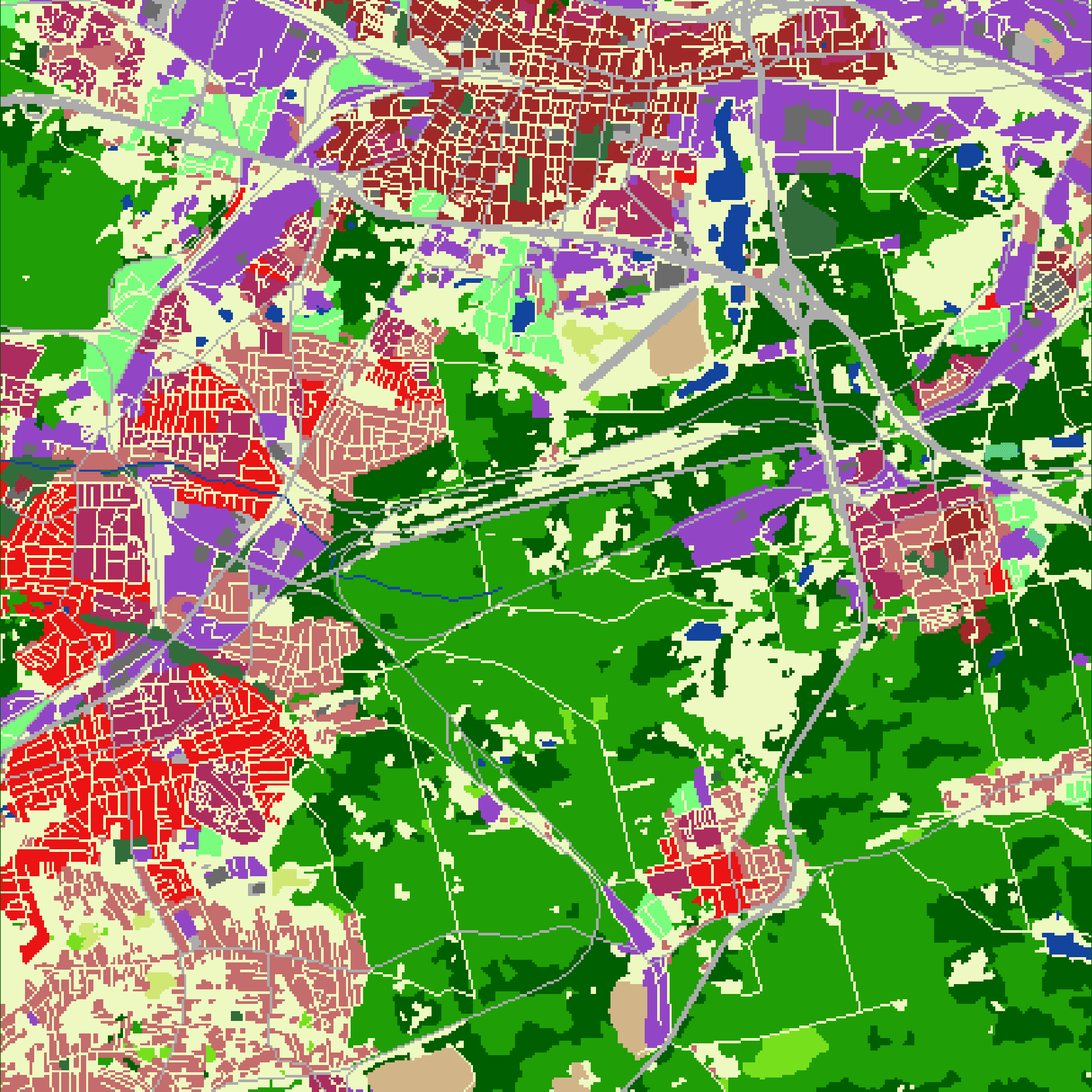 Mapa pokrycia terenu / Landuse
